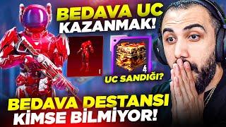 OYNAYARAK BEDAVA UC KAZANMAK?  KİMSENİN BİLMEDİĞİ BEDAVA DESTANSI SET!! EFSANE OLAY! | PUBG MOBILE