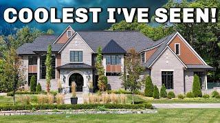 Inside the CRAZIEST Model Home Near Detroit  | Mansion Tour