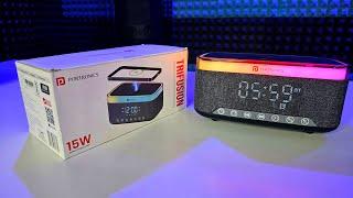 Portronics Trifusion 16W Bluetooth Speaker with 15W Wireless Charging,Digital Clock️Unboxing Review