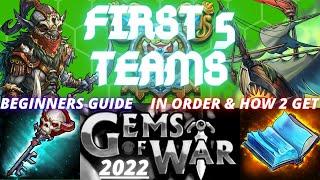 Gems of War beginner guide First 5 Teams to build in order | 5 best starter teams & how to get them