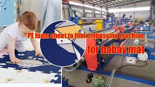 PE foam sheet to film embossing machine,PE foam sheet film laminating machine