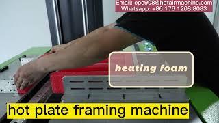 Framing epe foam box | hot plate frame bonding machine | How to make foam box quickly