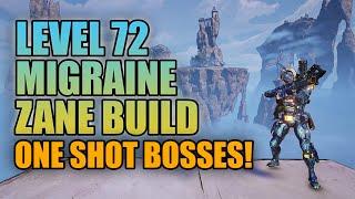 Borderlands 3 | Level 72 Migraine Zane Build (One Shot Bosses) - Most Powerful One Shot Build