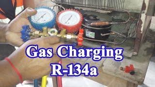 How To Gas Charging / Refrigerant Charging in a Refrigerator - R-134a Freon