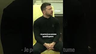 « Vous ne portez pas de costume ? » : Zelensky moqué sur sa tenue à la Maison- Blanche