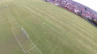 Birds eye view high above fazakerley. Starring Betty the dog - Liverpool