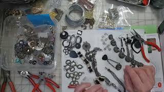 #charmsanddangles  DIY Charms, Dangles, Tassels Up-cycle Junk Jewelry Chandelier Tassels  Part 10