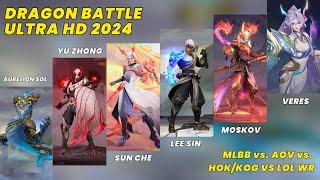 MLBB vs AOV vs HOK vs LOL Wild Rift - Ultra HD 2024 Dragon Battle Skins