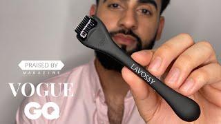 BEST Beard Roller 2022 | Step by Step How to Use LAVOSSY Beard Roller  for hair growth 2022