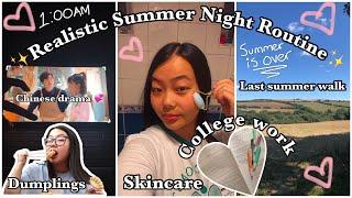 Realistic Summer Night Routine *better late then never*