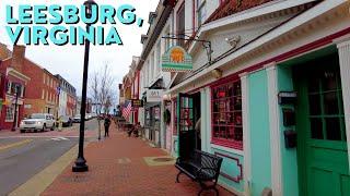 Virginia's RICHEST County  | Leesburg, Loudoun County, Virginia Walking Tour | January 2023 