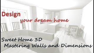 Sweet Home 3D Tutorial: Mastering Walls and Dimensions