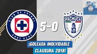 Cruz azul vs Pachuca 5-0 Clausura 2018