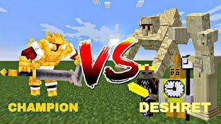 Champion vs Deshret | minecraft mob battle |