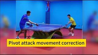 【table tennis】Zhang Jike helps national team members correct subtle pivot attack movements