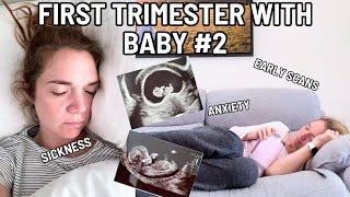 REAL & RAW FIRST TRIMESTER VLOG | Sickness, Anxiety, Early Pregnancy Scans & more! | Baby Number 2