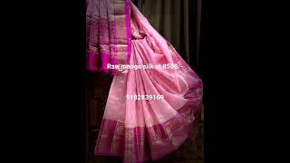 mango silk silkmarked sarees at 8500/-