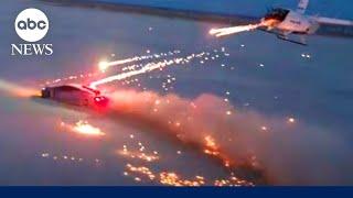 YouTuber charged for stunt involving shooting fireworks out of a helicopter at a Lamborghini