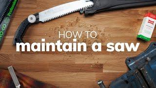 How to sharpen and maintain your saw