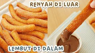 SIMPEL BANGET!! Resep CHURROS Anti Gagal! Cukup 6 BAHAN!