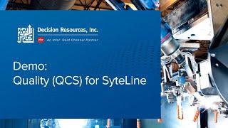 Decision Resources, Inc. - Quality (QCS) for Infor SyteLine ERP