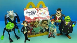 2006 FLUSHED AWAY set of 6 McDONALD'S HAPPY MEAL MOVIE COLLECTIBLES VIDEO REVIEW "SOURIS CITY"