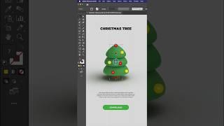 일러스트에서 크리스마스 트리 3D 아이콘 만들기 #일러스트레이터 #일러스트레이터강좌