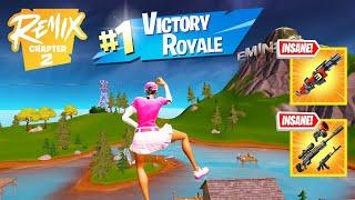 64 Elimination Solo Vs Squads "Zero Build" Gameplay Wins (Fortnite Chapter 2 Remix PC)