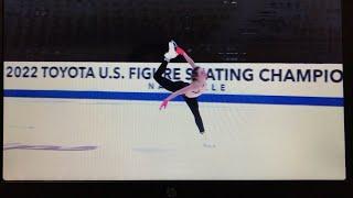 Mariah Bell 2022 Nationals FS practice run