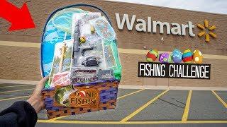 $20 Fishing EASTER BASKET!! Walmart Fishing Challenge!