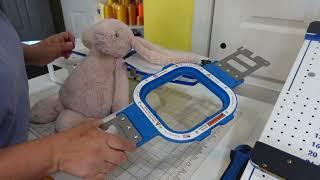 How to Embroider on the ear of a stuffed Bunny Rabbit! Working on Customer Order!