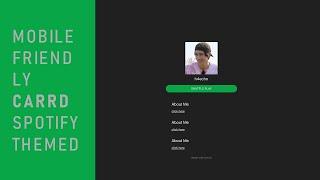  spotify theme「 carrd.co 」tutorial  MOBILE FRIENDLY