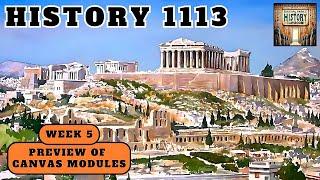 History 1113 Preview for Week 5 Canvas Modules (Summer Semester 2024)