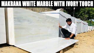 Makrana White Marble With Ivory Touch , Trending Colour , Premium Quality , White Marble, 9116113111