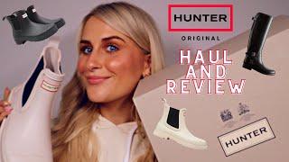 HUNTER BOOTS REVIEW & TRY ON | Chelsea Boots and Refined Slim Fit Tall Boots | Price, Quality & Fit