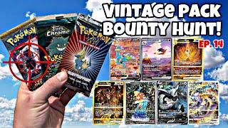 Pokémon Vintage Pack Bounty HUNTING! Our CRAZY luck Continues! #pokemon #reaction #opening #fyp #tcg