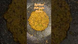 Rajasthani famous chilli garlic chutney #shorts #chutney #indianfood #desifood #desi #rajasthani