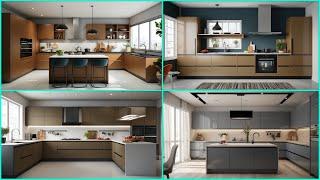 200+ Modular Kitchen Design Layout Open Kitchen Cabinet Colours 2024 | Modern Home Interior Designs