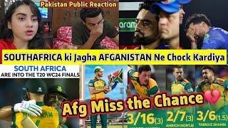 SOUTHAFRICA Beat AFGHANISTAN Semi Final 1 Pakistan Reaction AFG Miss the Chance