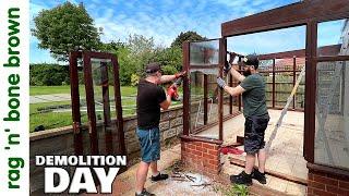 We Demolished A Conservatory - Demolition Day!