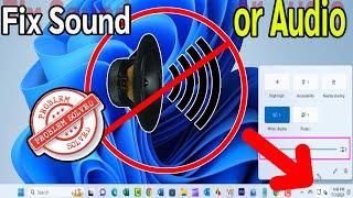 How To Fix Sound or Audio Problems on Windows 11|9 Ways to Fix Sound Problems |