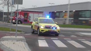 Hulpdiensten onderweg naar een reanimatie in zwembad Barendrecht!