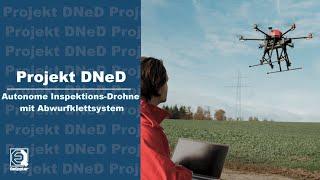 Autonome Inspektions-Drohne mit Abwurfklettsystem