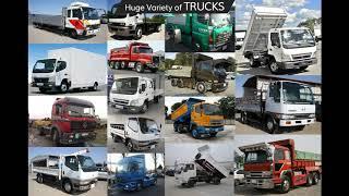 Commercial Trucks, Buses and Pickups for export by Car Junction