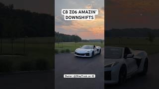 C8 Z06 downshift exhaust sounds are so good! #c8z06 #c8corvettez06