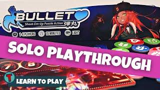 Bullet Board Game | Solo Playthrough | Learn to Play | Totally Tabled