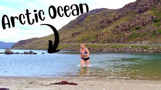 I swam in the Arctic Ocean  Exploring Norway & car camping with 2 dogs