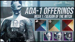 Destiny 2: Ada-1 Shaders and Armor Review! | Week 1 | Season of the Witch