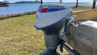 Restore #161 Lake Test Run 1968 9.5 HP Evinrude #outboards #boatengines