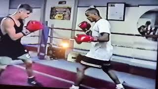 1998 Sparring with top amateur Dorian Beaupierre. Think I had one fight at the time.